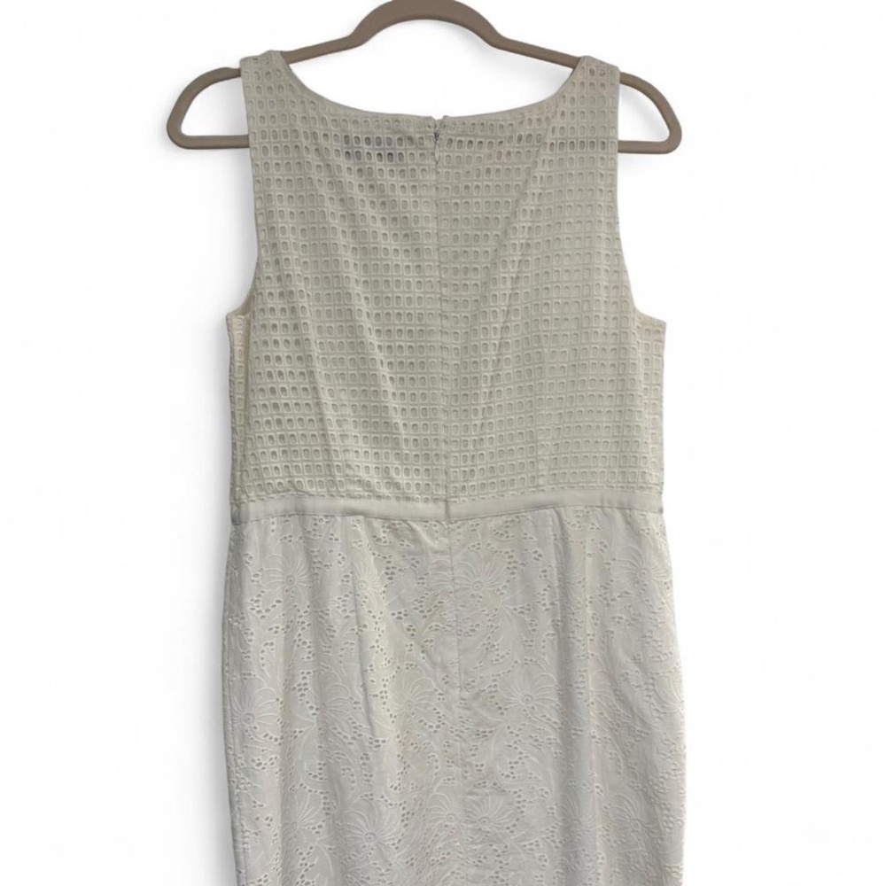 Loft white eyelet dress
